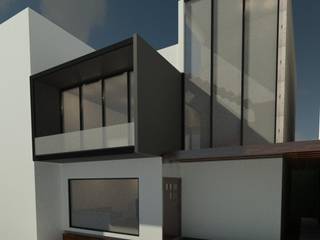 Diseño y remodelación de Fachadas en casa habitación, Perfil Arquitectónico Perfil Arquitectónico Moderne Häuser Beton