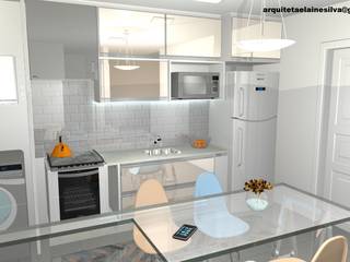 Apartamento Pequeno, Arquiteta Elaine Silva Arquiteta Elaine Silva Modern kitchen