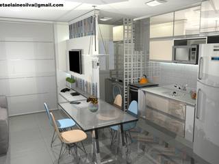 Apartamento Pequeno, Arquiteta Elaine Silva Arquiteta Elaine Silva Dapur Modern