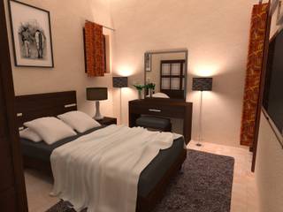 شاليه بالسخنة, Taghred Elmasry Taghred Elmasry Modern style bedroom