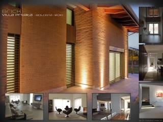 Brick, Tiziano Mecella Architetto Tiziano Mecella Architetto Modern Evler