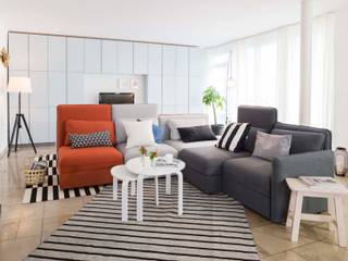 Wohnen ist so individuell, wie Sie selbst., Birgit Knutzen Innenarchitektur Birgit Knutzen Innenarchitektur Scandinavian style living room Grey