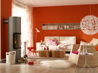 Wohnen ist so individuell, wie Sie selbst., Birgit Knutzen Innenarchitektur Birgit Knutzen Innenarchitektur Scandinavian style living room Red