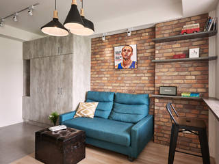 小資工業住宅, 有偶設計 YOO Design 有偶設計 YOO Design Industrial style living room