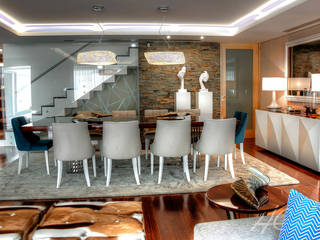 CONFORTO E SOFISTICAÇÃO À BEIRA-MAR!, Grupo HC Grupo HC Dining room