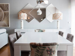 Design de interiores em apartamento de sonho , Grupo HC Grupo HC Salle à manger moderne