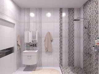 Ванная комната, Мастерская дизайна Онищенко Марии Мастерская дизайна Онищенко Марии Baños de estilo moderno