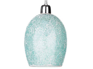 Tate Crackle Pendants from Litecraft , Litecraft Litecraft Salon moderne Verre