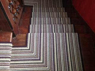 Striped Stair Carpet, Affordable Flooring Affordable Flooring Classic corridor, hallway & stairs