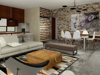 UMN, LUUM Arquitectos LUUM Arquitectos Modern living room