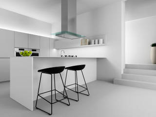 SC / Kitchen, Coronado Estudio Coronado Estudio Minimalistyczna kuchnia