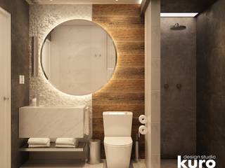 Baño Residencia La Molina, Kuro Design Studio Kuro Design Studio Modern bathroom