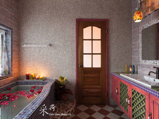 西班牙鄉村風格-透天別墅, Color-Lotus Design Color-Lotus Design Spa im Landhausstil
