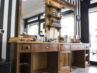 Barber Shop, Mobilart di Librio Carlo Mobilart di Librio Carlo 商业空间 木頭 Wood effect