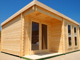 LOG CABINS, TIMBERWORLD LTD TIMBERWORLD LTD Jardines de estilo clásico Madera Acabado en madera