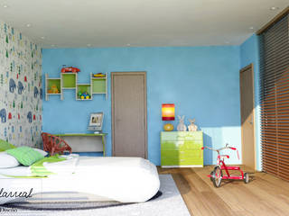 Recamaras de Residencia en la Ciudad de México, Citlali Villarreal Interiorismo & Diseño Citlali Villarreal Interiorismo & Diseño Quarto infantil moderno