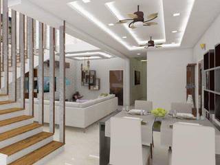 3d Rendering Living Room & Bedroom, Nabh Design & Associates Nabh Design & Associates