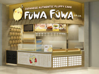 Fuwa Fuwa Cheesecake Shop, Juxta Interior Juxta Interior Комерційні приміщення