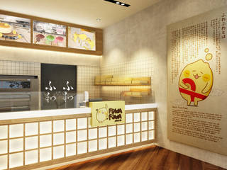 Fuwa Fuwa Cheesecake Shop, Juxta Interior Juxta Interior Minimalist offices & stores