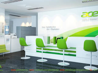 Thiết kế và thi công Văn phòng Cty TNHH Acer Việt Nam, Công ty TNHH Thiết kế và Ứng dụng QBEST Công ty TNHH Thiết kế và Ứng dụng QBEST Bedroom Green