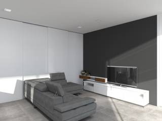 Projeto Quartzo, Magnific Home Lda Magnific Home Lda モダンデザインの リビング