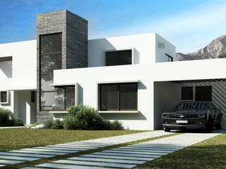 homify Mediterranean style house Bricks White