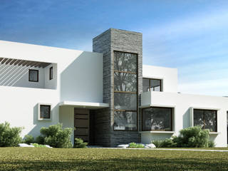 homify Mediterranean style house Bricks White