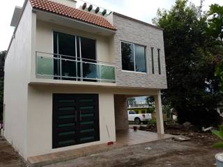 CASA X001, erram arquitectos erram arquitectos Modern Houses Stone Beige