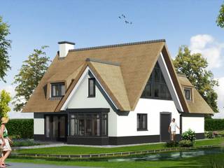 Landelijk moderne woning met riet, Brand I BBA Architecten Brand I BBA Architecten 컨트리스타일 주택