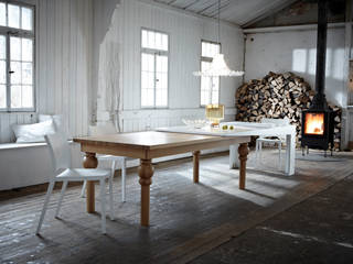 FlexiTab - Ausziehtisch, Kißkalt Designs Kißkalt Designs Eclectic style dining room Wood Multicolored