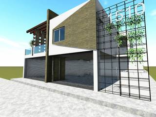 Casa habitación San Carlos, Romarq. Diseño y construcción Romarq. Diseño y construcción Moderne Häuser Beton