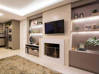 Residência Reserva da Serra, Join Arquitetura e Interiores Join Arquitetura e Interiores Modern living room