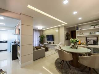 APARTAMENTO CENTRO Join Arquitetura e Interiores Salas de jantar modernas