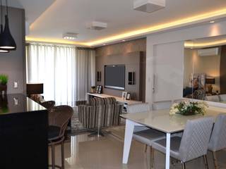 Apartamento Verena Join Arquitetura e Interiores Salas de estar modernas