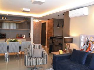 Apartamento Verena, Join Arquitetura e Interiores Join Arquitetura e Interiores Salas de estar modernas