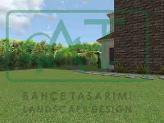 EMAAR TOSKANA VADİSİ VİLLA PEYZAJ PROJE // EMAAR TUSCANY VALLEY VILLA LANDSCAPE PROJECT, AYTÜL TEMİZ LANDSCAPE DESIGN AYTÜL TEMİZ LANDSCAPE DESIGN Modern style gardens