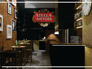 Pub Brotherhood, Daleffe e Marques Arquitetura Daleffe e Marques Arquitetura Modern walls & floors Bricks