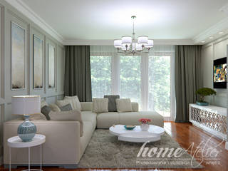 Stylowy Hampton, Home Atelier Home Atelier Modern living room