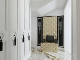Gold Luxury, Home Atelier Home Atelier Classic style corridor, hallway and stairs