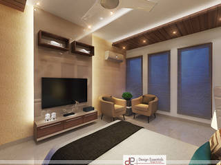 Villa at Jay Pee Greens Greater Noida , Design Essentials Design Essentials Спальня Фанера Бежевий