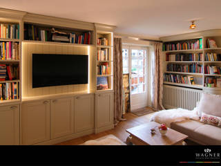 Wohnungseinrichtung im Hampton-Style, Wagner Möbel Manufaktur Wagner Möbel Manufaktur Classic style living room