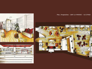 PROJETS TERTIAIRE - RESTAURANT - BAR - ARCHITECTURE et DECORATION INTERIEURE - PERROIN S, Stephanie Perroin Stephanie Perroin