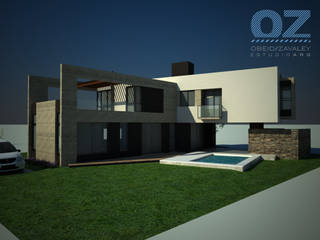 Casa MG, OZestudioArq OZestudioArq Дома в стиле минимализм