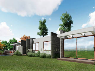 casa Asturias- prediseñada - valor desde 2950 uf., NEF Arq. NEF Arq. Modern Evler