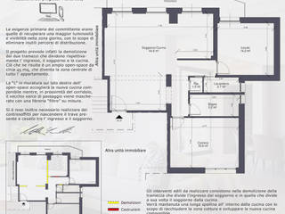 "La zona giorno...il centro vitale della casa.", MC Ristrutturare Casa MC Ristrutturare Casa Modern living room