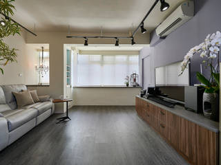 現代風設計個案, 精洲室內裝潢工程有限公司 精洲室內裝潢工程有限公司 Soggiorno eclettico