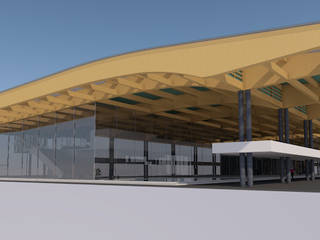 Terminal aéreo, Tarapoto, Perú (Propuesta), MG OPENBIM Consulting MG OPENBIM Consulting Espacios comerciales