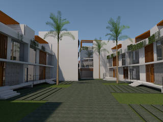 Condominio, La Alameda de La Planicie, La Molina, Lima, MG OPENBIM Consulting MG OPENBIM Consulting Casas modernas: Ideas, diseños y decoración