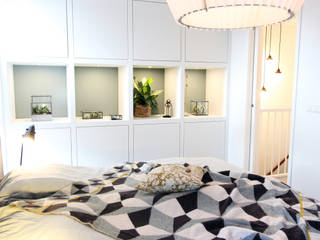 Zolderverdieping Delfgauw, Nya Interieurontwerp Nya Interieurontwerp Scandinavian style bedroom