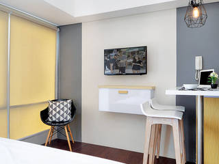 Studio Apartment - Bintaro Plaza Residence, RANAH RANAH Kamar Tidur Gaya Skandinavia Wood effect